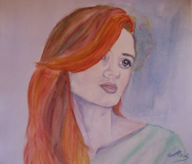 "Sensuality" (akvarell 25x25cm)